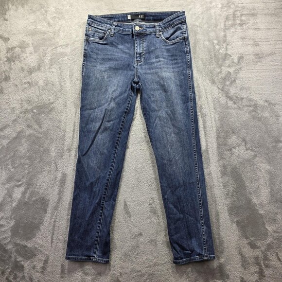 Kut from the Kloth Catherine Jeans Womens 6 Blue High Rise Fab Ab Boyfriend - Picture 1 of 10